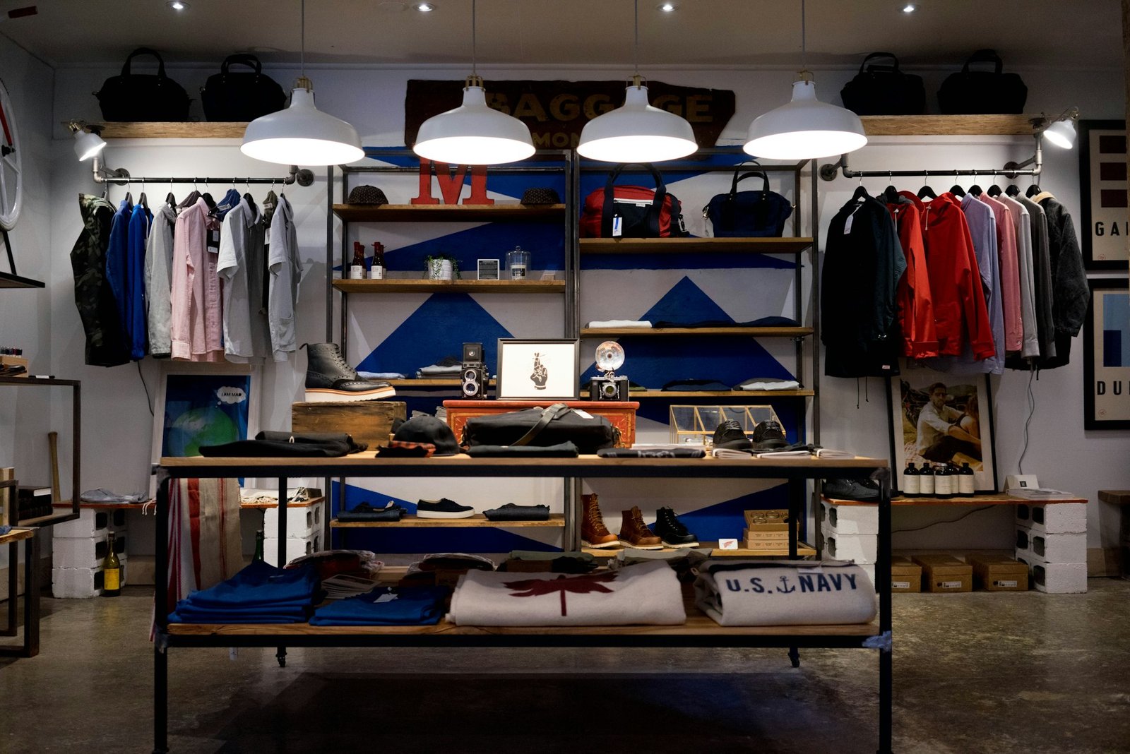 Fashion clothing boutique interior